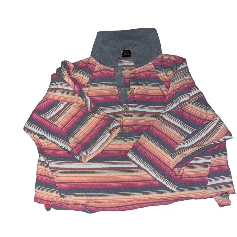 BDG Colorful Polo Crop Top